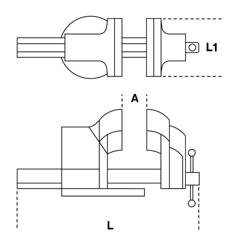 Beta 1599P/150 Parallel Bench Vice — 150 mm Jaw (015990050) - Image 2