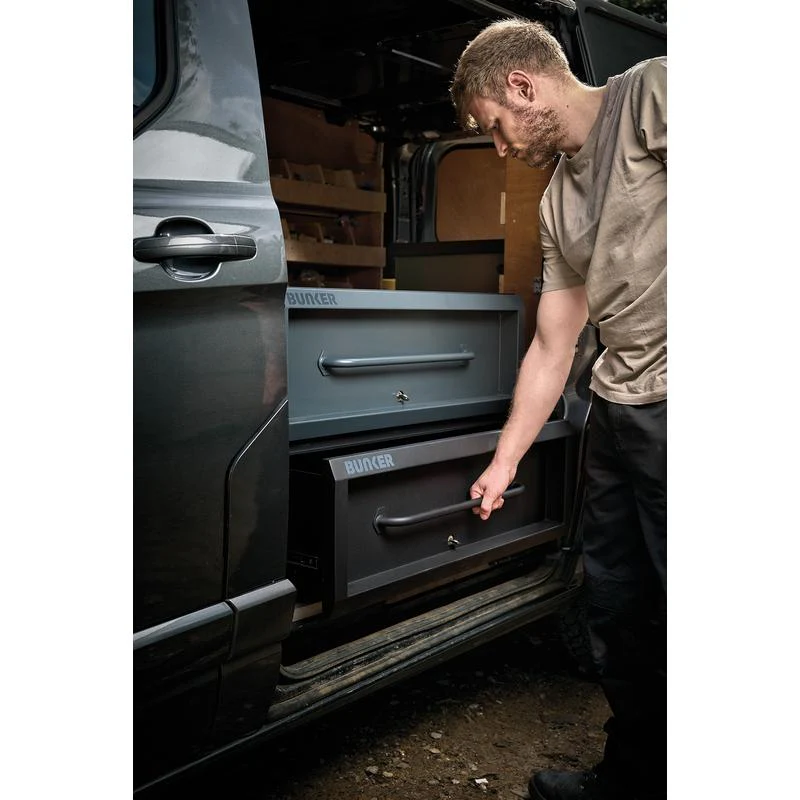 BUNKER® K1 Stacking Security Box – Grey & Black (905mm) - Image 3