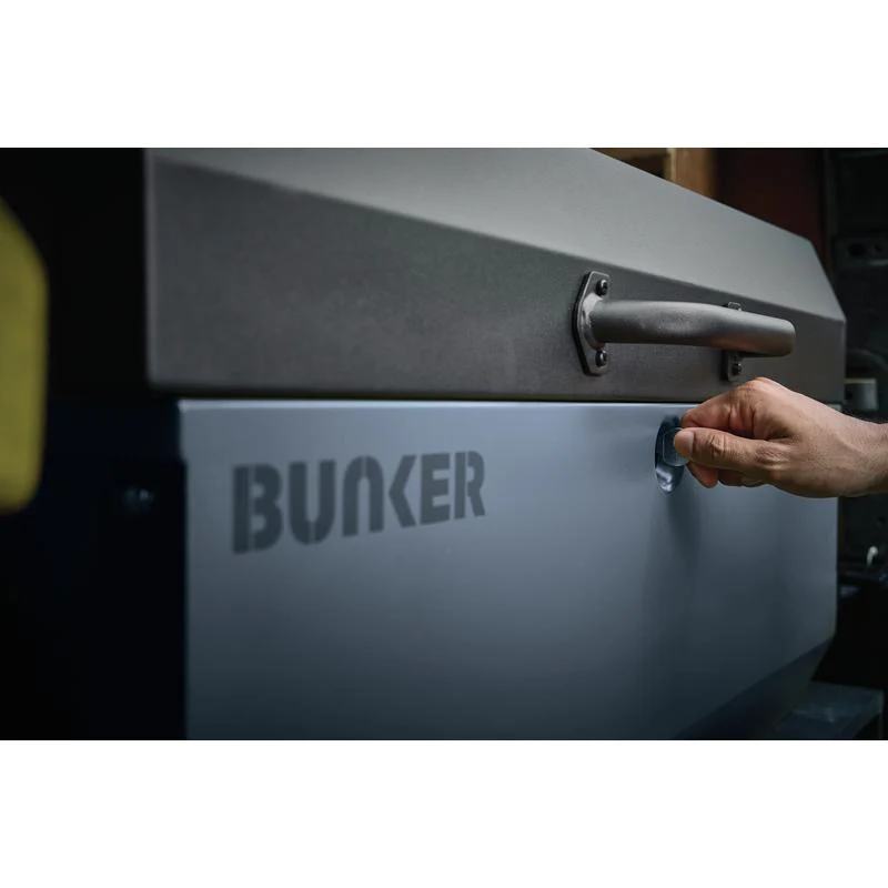 BUNKER® T1 Secure Vehicle Storage Box | Grey & Green | Heavy-Duty Steel - Image 6