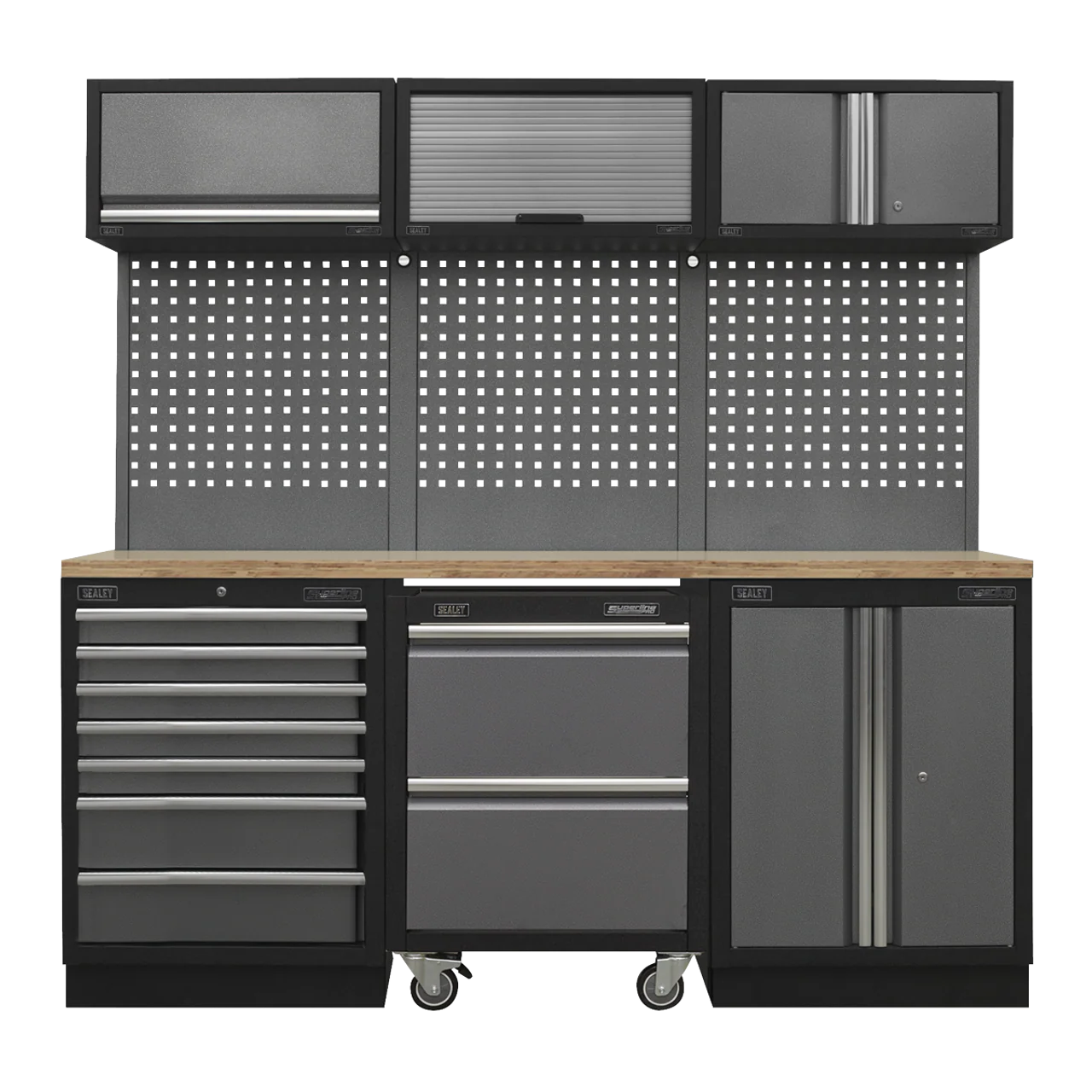 Superline PRO® 2.04m Modular Storage System with Choice of Worktop - Image 2