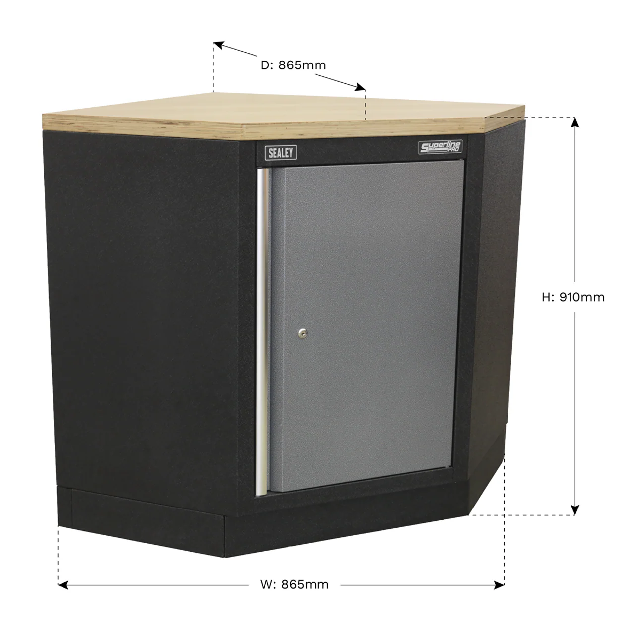 Superline PRO® Modular Corner Floor Cabinet 865mm – Workshop & Garage Storage Unit - Image 7